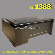 WOODPLUS SERIES DIRECTOR TABLE SET C/W SIDE CABINET